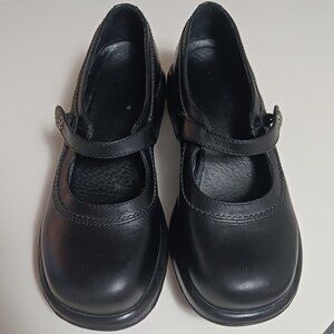 Dansko Black Leather Mary Jane Sz 40 VG